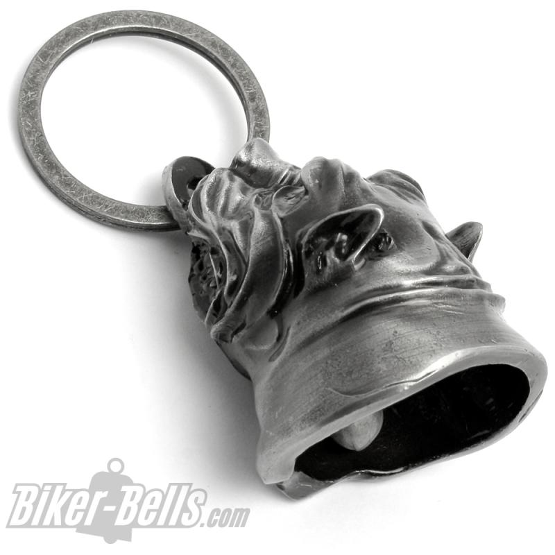 Grimmiger Hund 3D Biker-Bell Pitbull Dobermann Dogge Motorradfahrer Geschenk Grimmiger Hund 3D Biker-Bell Pitbull Dobermann Dogge Motorradfahrer Geschenk