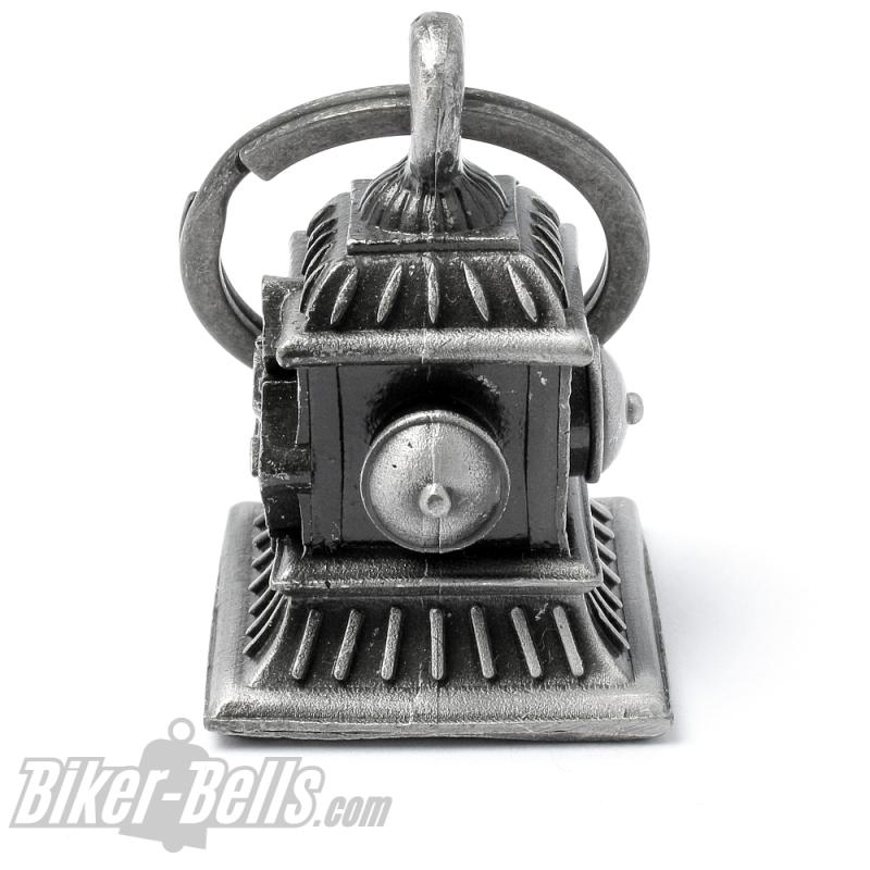 Feuerwehr Biker-Bell 3D Hydrant mit Emblem Brandwache Motorradfahrer Glücksglocke Feuerwehr Biker-Bell 3D Hydrant mit Emblem Brandwache Motorradfahrer Glücksglocke