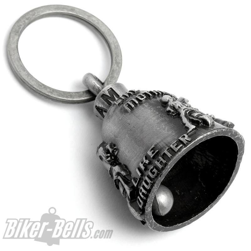 Like Mother Like Daughter Biker-Bell Muttertag Geschenk Motorradfahrerin Glocke