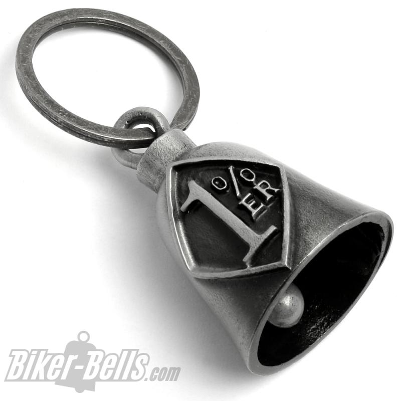 Dark Gray Onepercenter Biker Bell for Outlaw Motorcycle Clubs MC Lucky Charm Dark Gray Onepercenter Biker Bell for Outlaw Motorcycle Clubs MC Lucky Charm