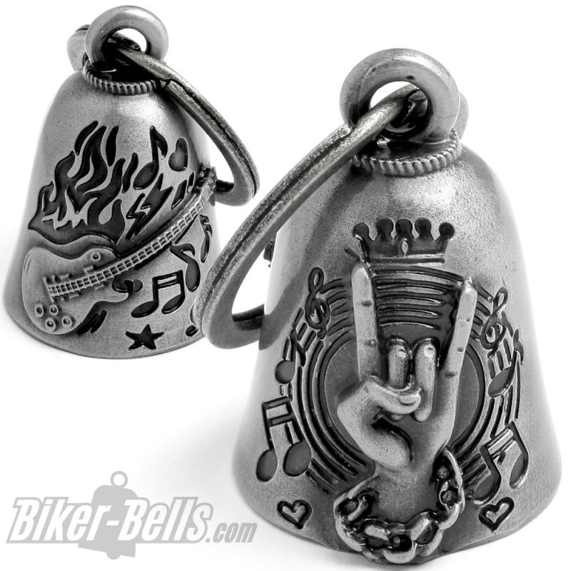 Biker Bell Rock Music Guitar Heavy Metal Hand Motorcycle Lucky Charm Rockstar Gift