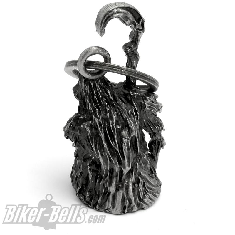 3D Sensenmann Motorrad-Glocke detailliert ausgearbeitet Reaper Biker Geschenk 3D Sensenmann Motorrad-Glocke detailliert ausgearbeitet Reaper Biker Geschenk
