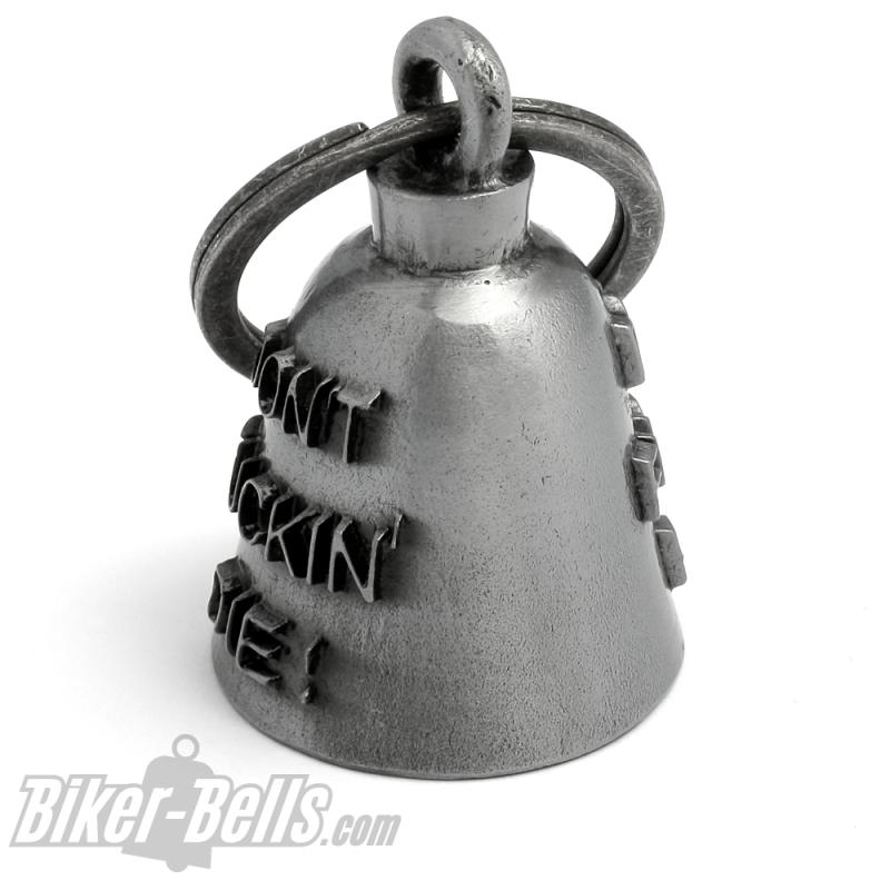 "Don't Fuckin' Die!" Biker-Bell Schutz-Glocke Motorradfahrer Glücksbringer Geschenk "Don't Fuckin' Die!" Biker-Bell Schutz-Glocke Motorradfahrer Glücksbringer Geschenk