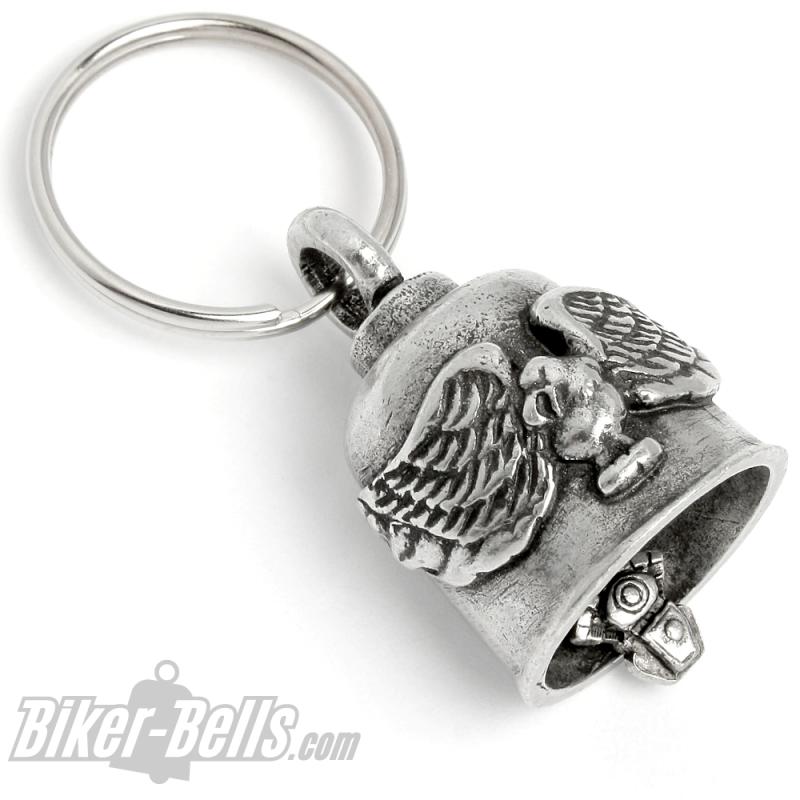 Adler Gremlin Bell mit ausgebreiteten Schwingen Motorrad-Glocke Glücksbringer Adler Gremlin Bell mit ausgebreiteten Schwingen Motorrad-Glocke Glücksbringer