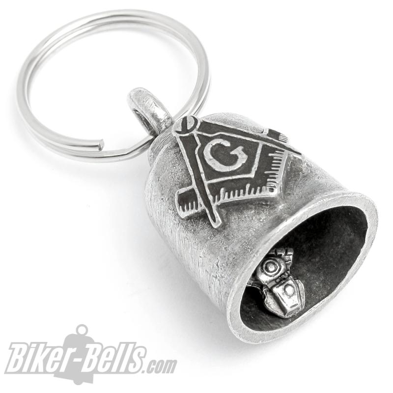 Original Gremlin Bell with Freemason Symbol Motorcycle Lucky Bell Biker Gift Original Gremlin Bell with Freemason Symbol Motorcycle Lucky Bell Biker Gift
