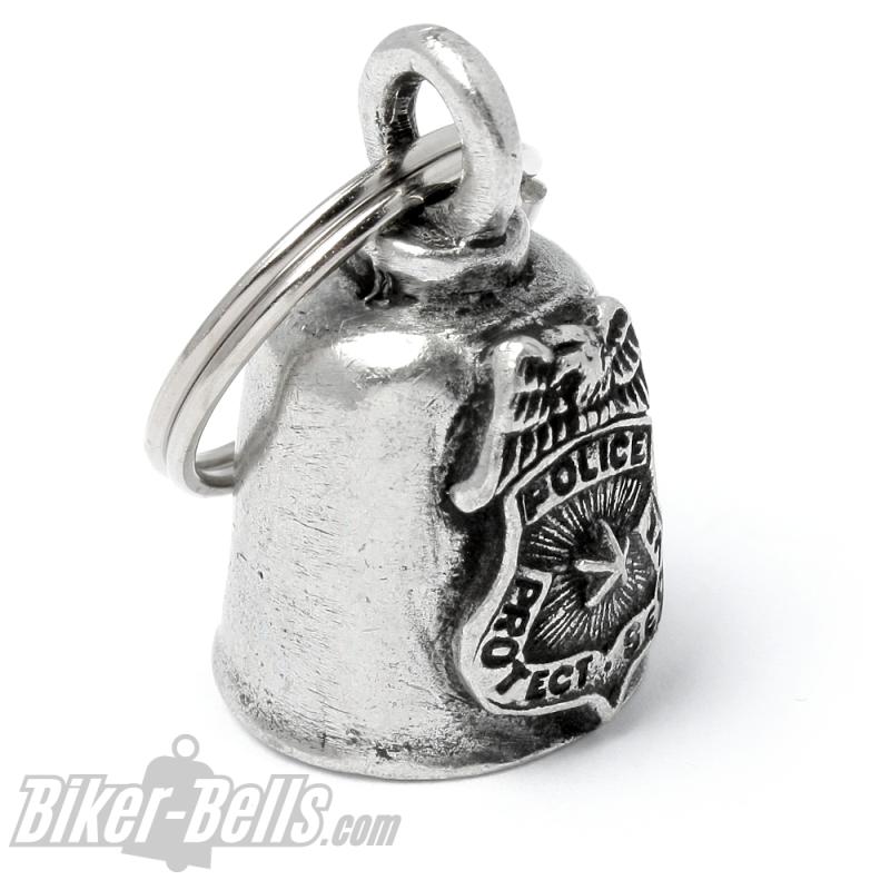 Biker-Bell Polizei Glocke Beschützen und Dienen Motorradfahrer Glücksbringer Biker-Bell Polizei Glocke Beschützen und Dienen Motorradfahrer Glücksbringer