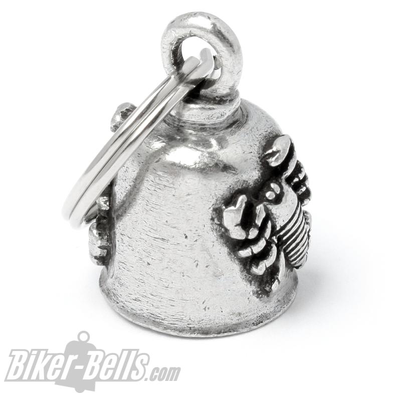 Biker-Bell mit Sternzeichen Skorpion Glücksbringer Geschenk Glocke für Motorräder Biker-Bell mit Sternzeichen Skorpion Glücksbringer Geschenk Glocke für Motorräder