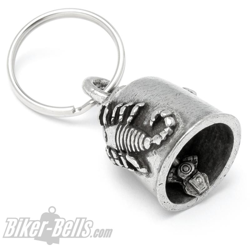 Biker-Bell mit Sternzeichen Skorpion Glücksbringer Geschenk Glocke für Motorräder Biker-Bell mit Sternzeichen Skorpion Glücksbringer Geschenk Glocke für Motorräder