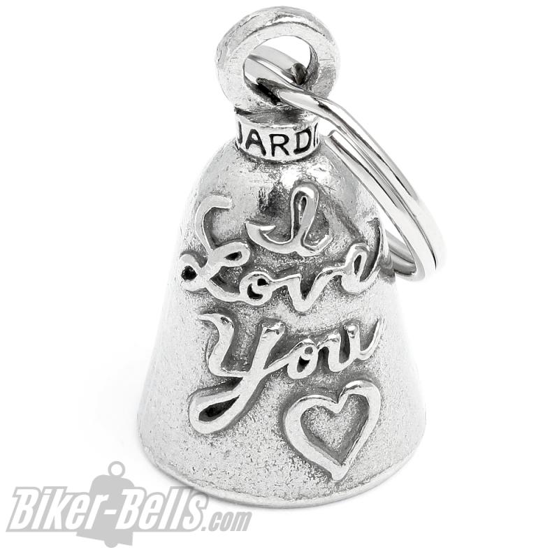 I Love You Guardian Bell Motorradfahrer Glücksbringer Glocke Biker Liebe Geschenk