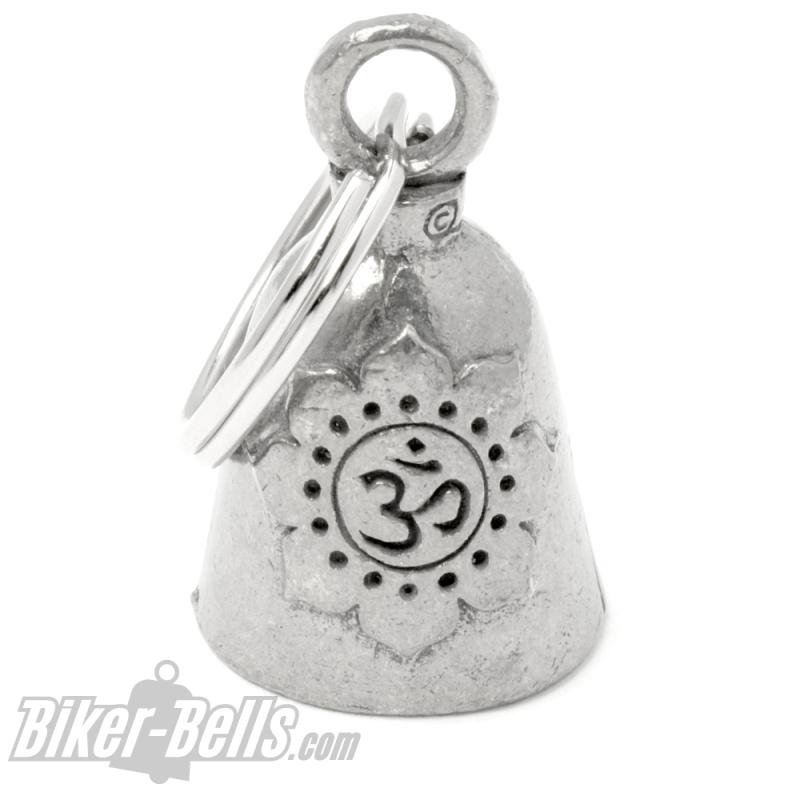 Buddha Guardian Bell with Om Sign Motorcycle Bell Lucky Charm Biker Gift