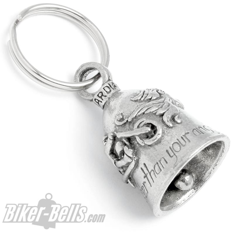 "Never Ride Faster Than Your Angel Can Fly" Guardian Bell Biker und Schutzengel "Never Ride Faster Than Your Angel Can Fly" Guardian Bell Biker und Schutzengel