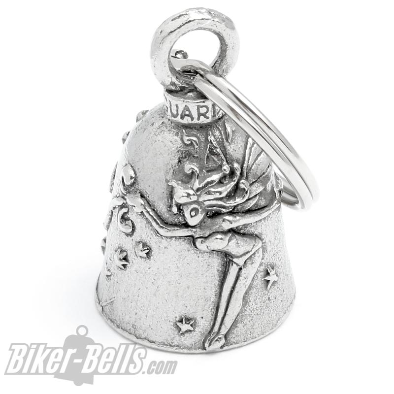 Guardian Bell mit Fee Glücksbringer für Motorradfahrerinnen Biker Elfe Geschenk