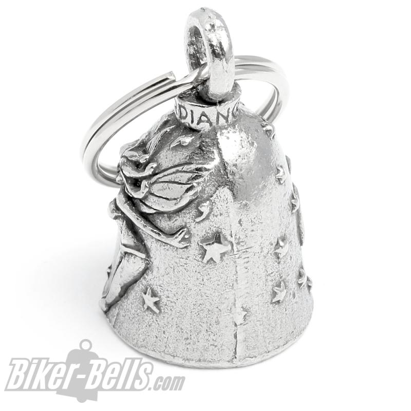 Guardian Bell mit Fee Glücksbringer für Motorradfahrerinnen Biker Elfe Geschenk