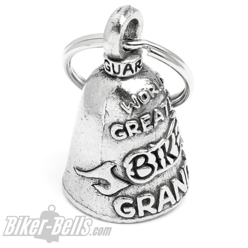 "World's Greatest Biker Grandpa" Guardian Bell Biker Opa Glücksbringer Geschenk "World's Greatest Biker Grandpa" Guardian Bell Biker Opa Glücksbringer Geschenk