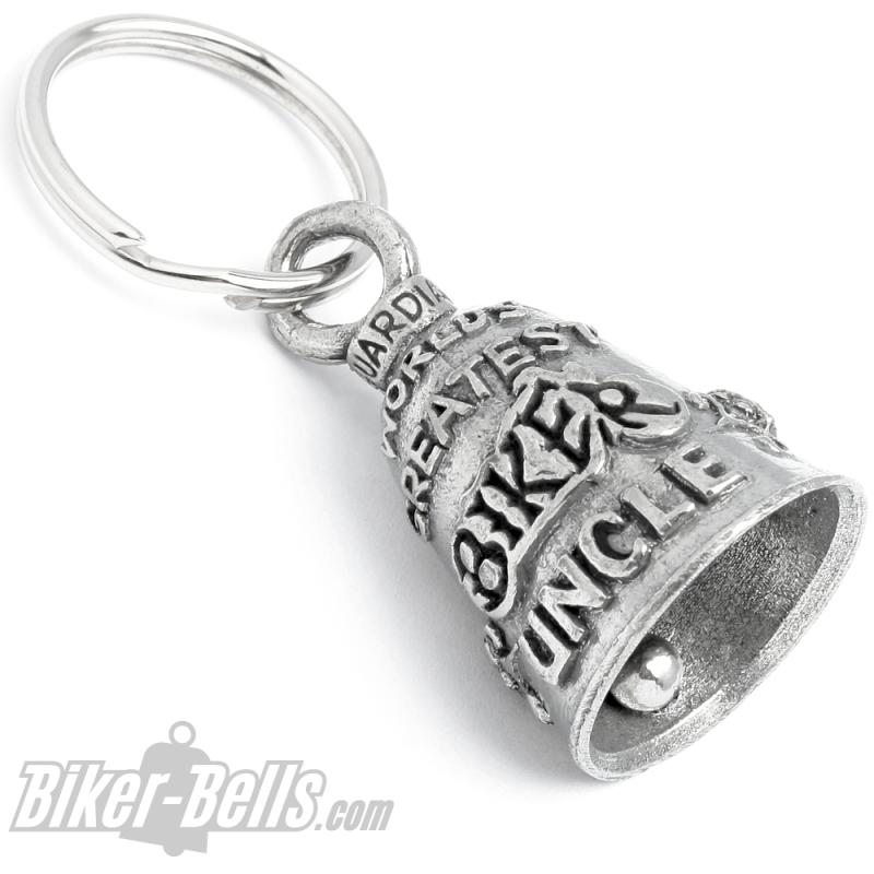 "World's Greatest Biker Uncle" Biker-Bell Motorrad Glücksbringer Glocke Geschenk "World's Greatest Biker Uncle" Biker-Bell Motorrad Glücksbringer Glocke Geschenk