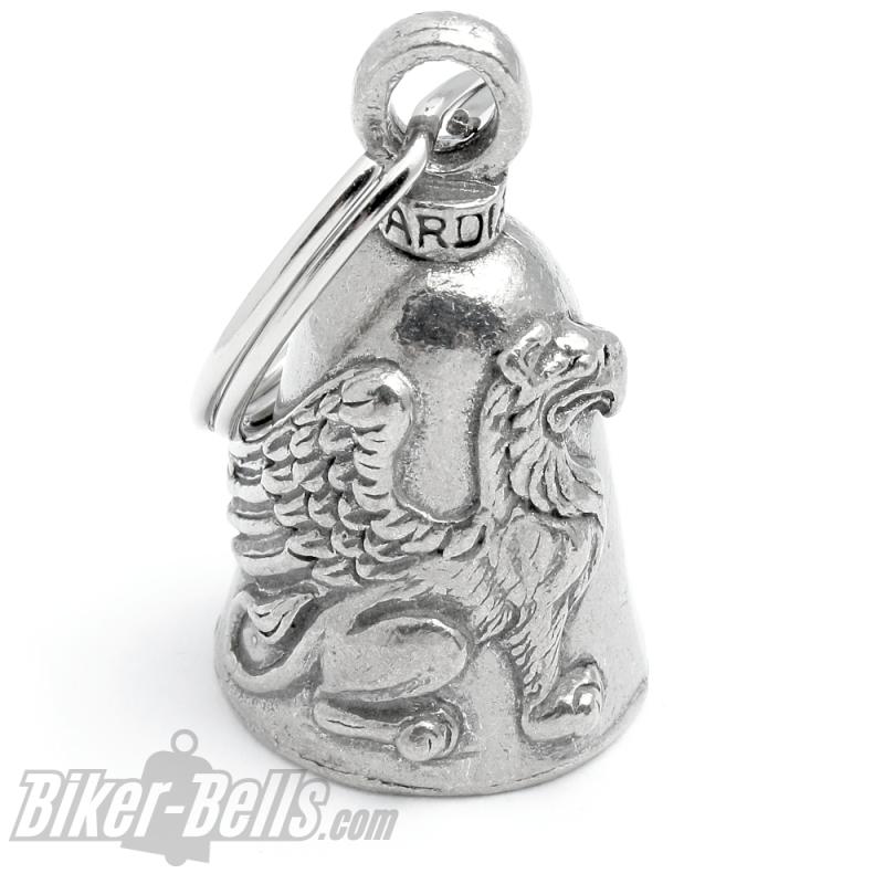 Original Guardian Bell mit Greif Fabelwesen und Wappentier Glücksbringer für Bikes