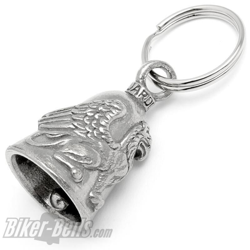 Original Guardian Bell mit Greif Fabelwesen und Wappentier Glücksbringer für Bikes