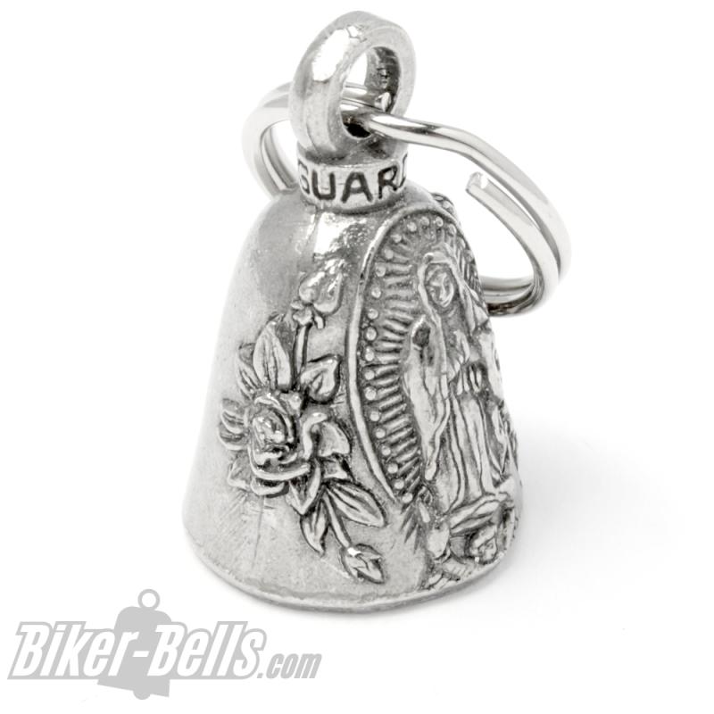 Guardian Bell with Saint Mary Mother of God Motorcyclists Lucky Charm Bell