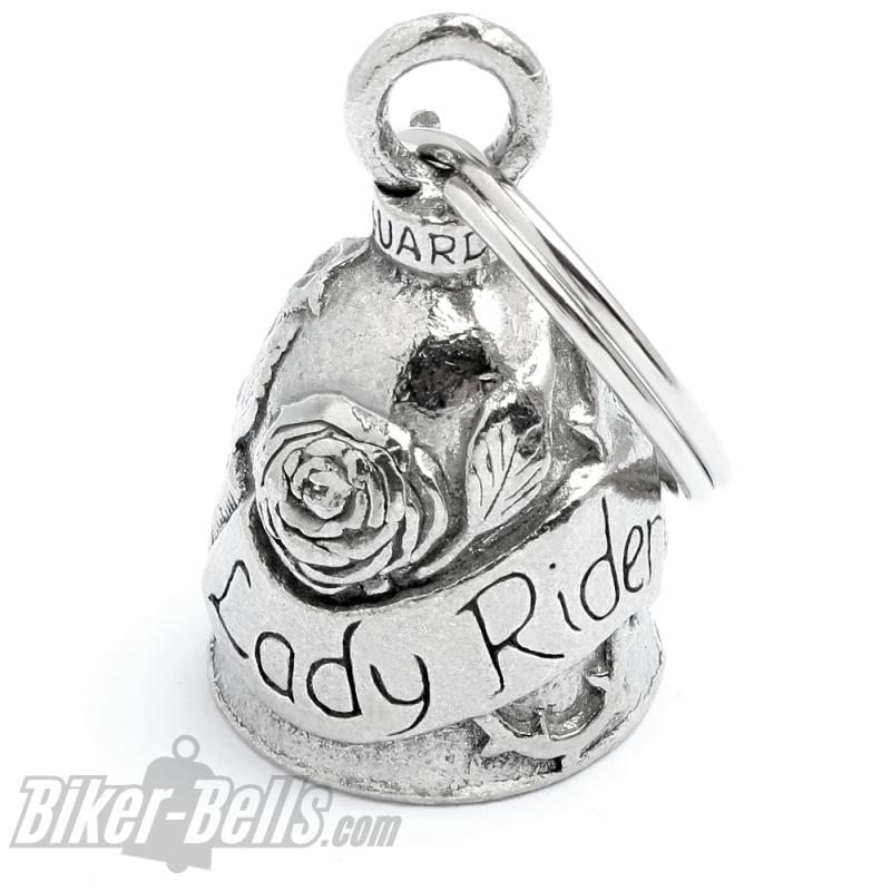 Lady Rider Guardian Bell Gift for Female Motorcyclists Good Luck Charm Biker-Bell