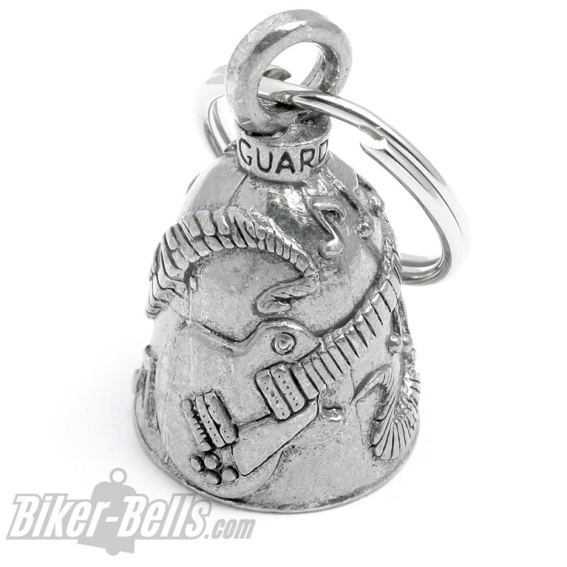 Music Guardian Bell with Guitar Piano Clef Musical Notes Lucky Charm Biker Gift Music Guardian Bell with Guitar Piano Clef Musical Notes Lucky Charm Biker Gift