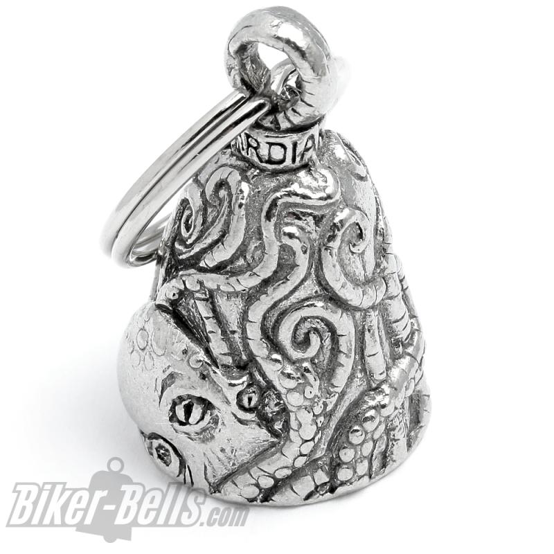 Detailed Octopus Guardian Bell Kraken Motorcycle Lucky Charm Nautical Gift Detailed Octopus Guardian Bell Kraken Motorcycle Lucky Charm Nautical Gift