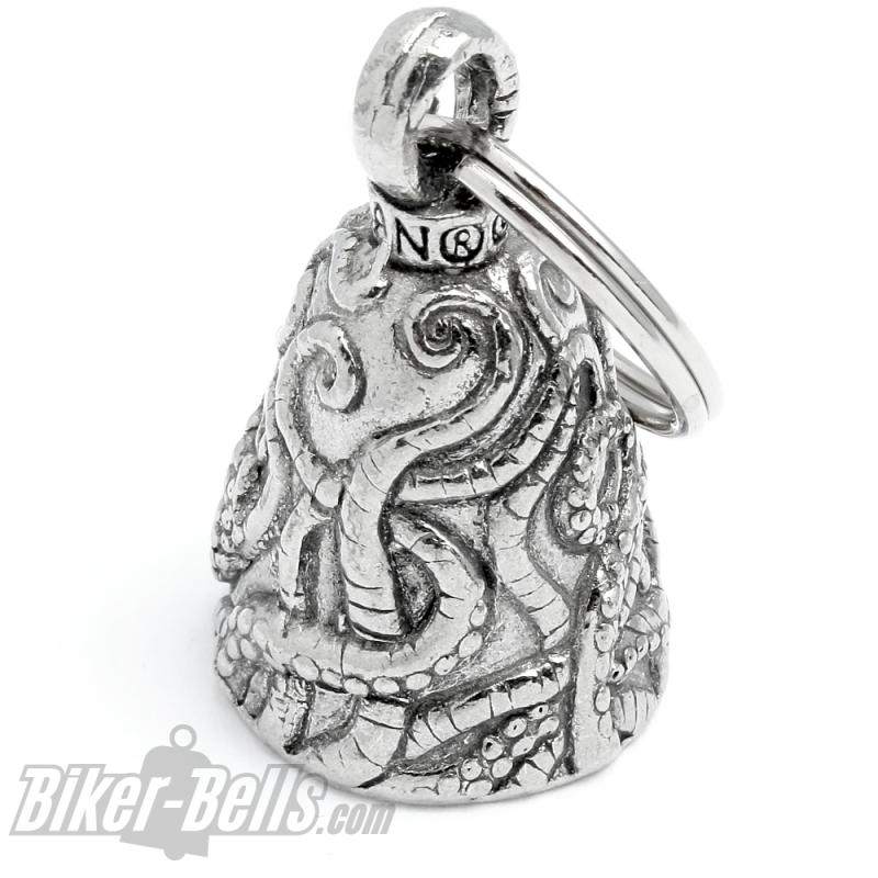 Detailed Octopus Guardian Bell Kraken Motorcycle Lucky Charm Nautical Gift Detailed Octopus Guardian Bell Kraken Motorcycle Lucky Charm Nautical Gift