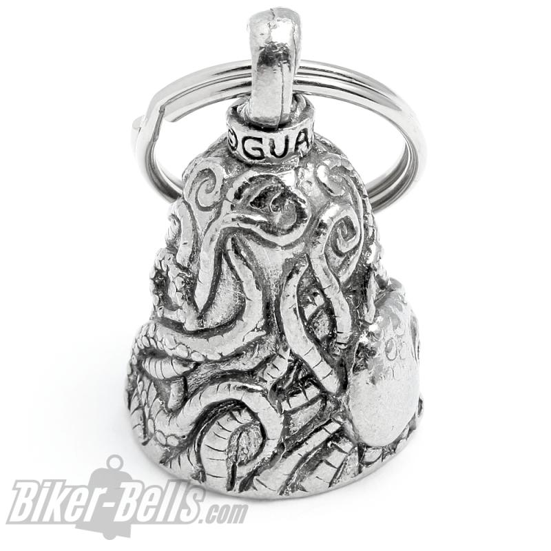 Detailed Octopus Guardian Bell Kraken Motorcycle Lucky Charm Nautical Gift Detailed Octopus Guardian Bell Kraken Motorcycle Lucky Charm Nautical Gift