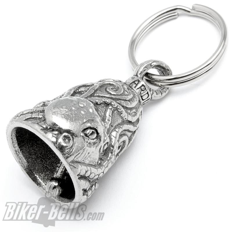 Detailed Octopus Guardian Bell Kraken Motorcycle Lucky Charm Nautical Gift Detailed Octopus Guardian Bell Kraken Motorcycle Lucky Charm Nautical Gift