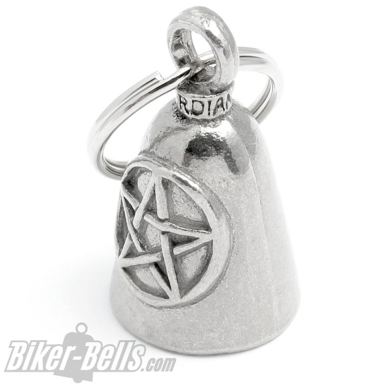 Original Guardian Bell with Pentagram Five-pointed Witch Star Bikers Lucky Charm Original Guardian Bell with Pentagram Five-pointed Witch Star Bikers Lucky Charm