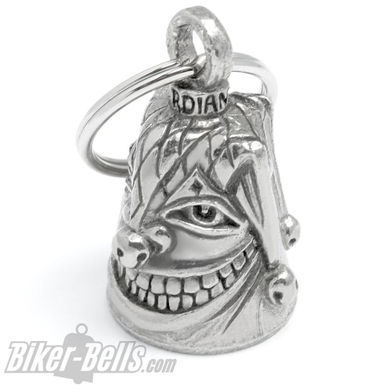 Original Guardian Bell, Mischievous Clown, Joker, Jester, Lucky Charm Biker Gift