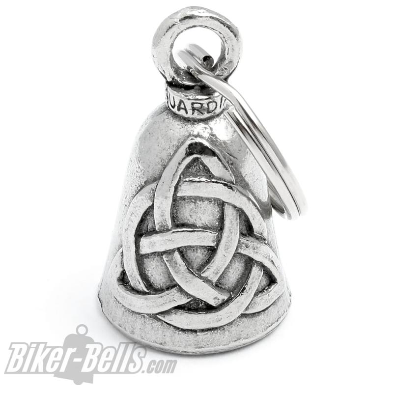 Triqueta Guardian Bell Keltischer Knoten Motorrad Glücksbringer Glocke Geschenk Triqueta Guardian Bell Keltischer Knoten Motorrad Glücksbringer Glocke Geschenk