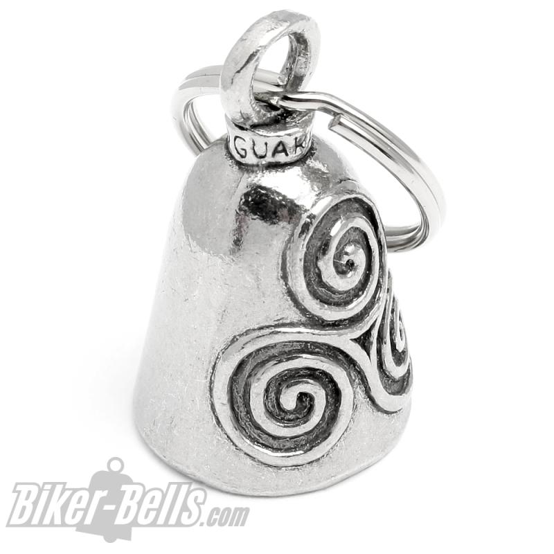 Original Guardian Bell with Triskele Celtic Triple Spiral Triskelion Lucky Charm Bell Original Guardian Bell with Triskele Celtic Triple Spiral Triskelion Lucky Charm Bell