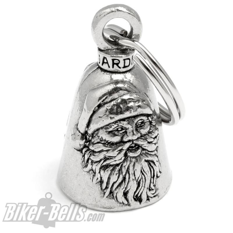 Weihnachtsmann Guardian Bell merry Christmas Biker Glücksbringer Weihnachts-Glocke