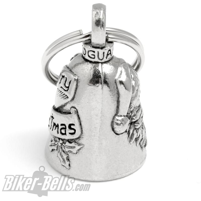 Weihnachtsmann Guardian Bell merry Christmas Biker Glücksbringer Weihnachts-Glocke