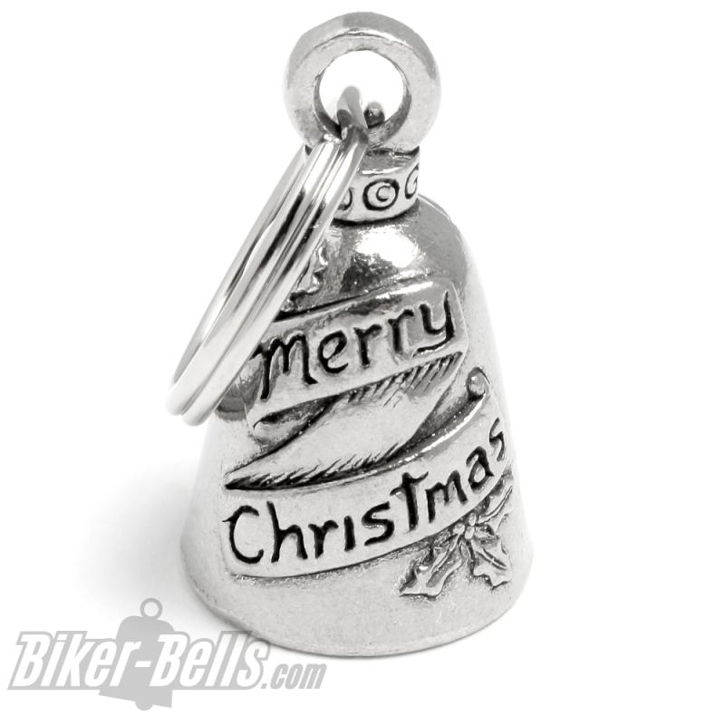 Weihnachtsmann Guardian Bell merry Christmas Biker Glücksbringer Weihnachts-Glocke