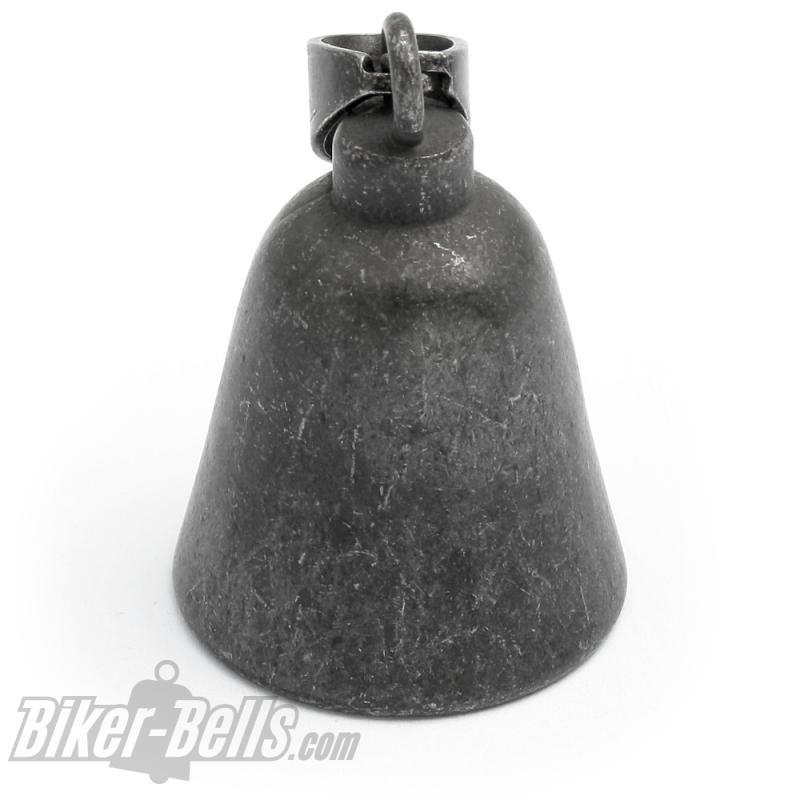 Plain Gunmetal Grey Road Bell without Motif Blank Stainless Steel Bell for Bikes