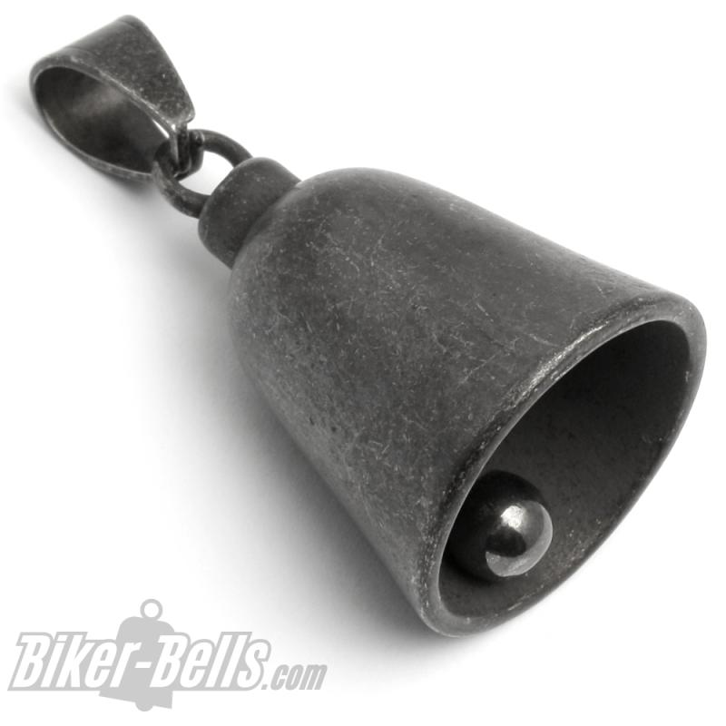 Plain Gunmetal Grey Road Bell without Motif Blank Stainless Steel Bell for Bikes