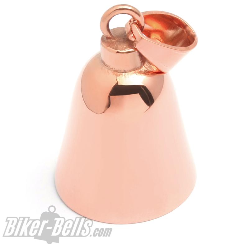 Plain Biker-Bell Rose Gold without Motif Blank Stainless Steel Bell for Motorcycles