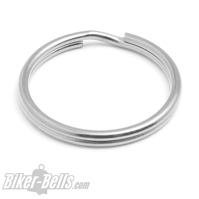 Free Split Ring with every Road Bell - stainless steel (silver color)