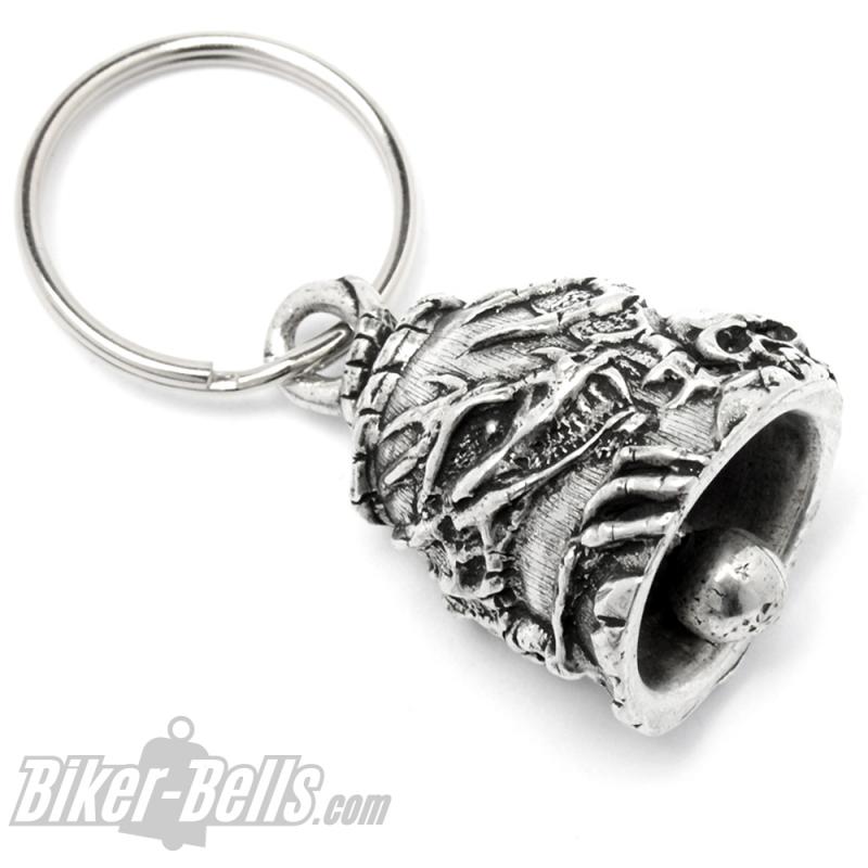 Biker-Bell mit Drachen-Skelett & Schädel Detaillierte Motorrad-Glocke Bravo Bell Biker-Bell mit Drachen-Skelett & Schädel Detaillierte Motorrad-Glocke Bravo Bell
