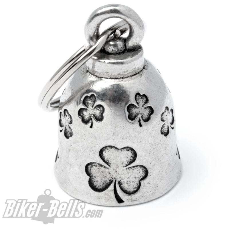 Four-Leaf Clover Motorcycle Rider Lucky Charm Lucky Bell Biker-Bell