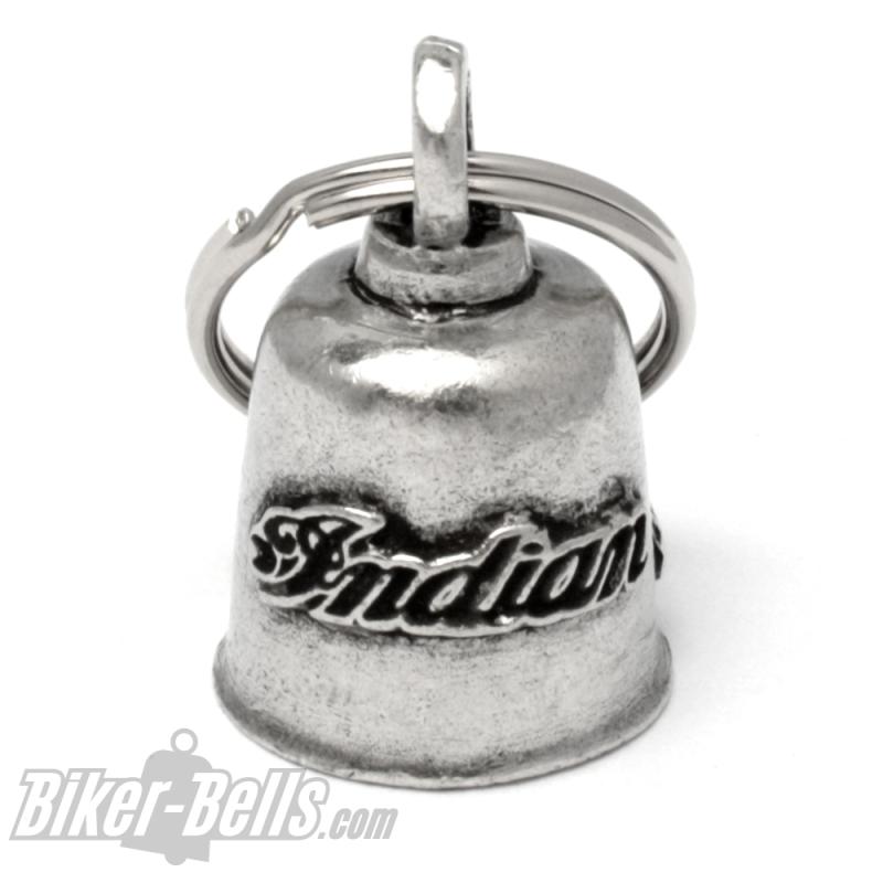 Indian Motorcycle Biker-Bell mit Indianerkopf Motorrad-Glocke Glücksbringer Bell Indian Motorcycle Biker-Bell mit Indianerkopf Motorrad-Glocke Glücksbringer Bell