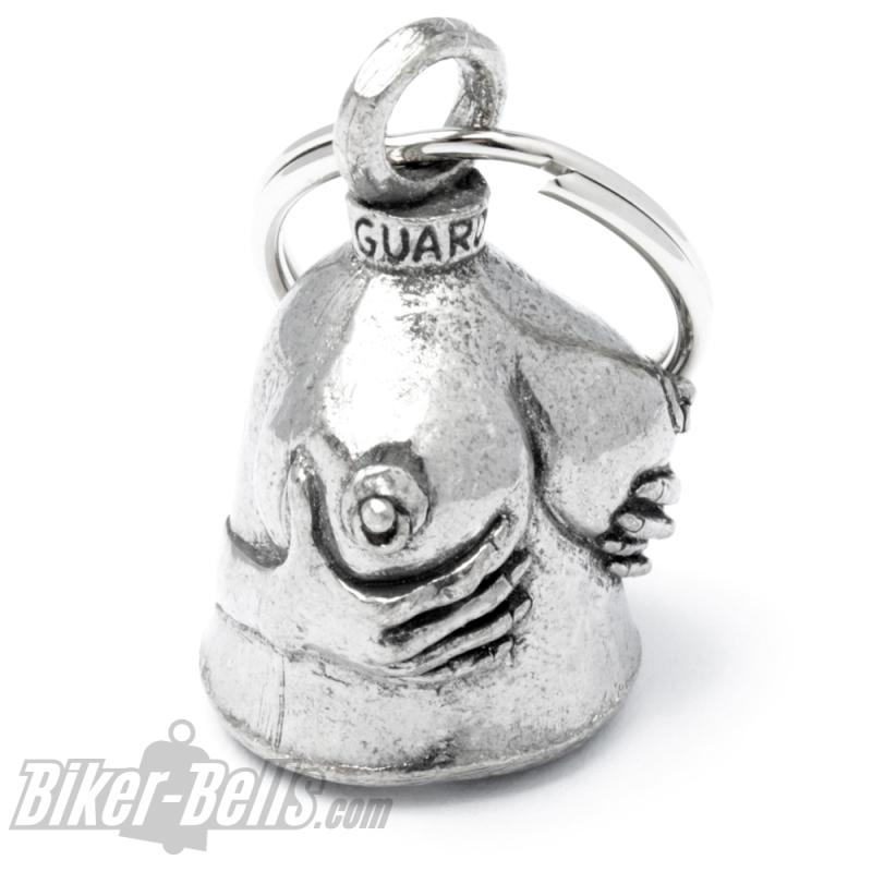 Guardian Bell mit Brüsten Titten und Nippelpircings Motorradfahrer Glücksbringer Guardian Bell mit Brüsten Titten und Nippelpircings Motorradfahrer Glücksbringer