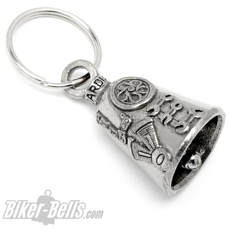 Motorcycle Love Guardian Bell Bikers LOVE made of Engine Wrenches Wheel and Bike Chain
