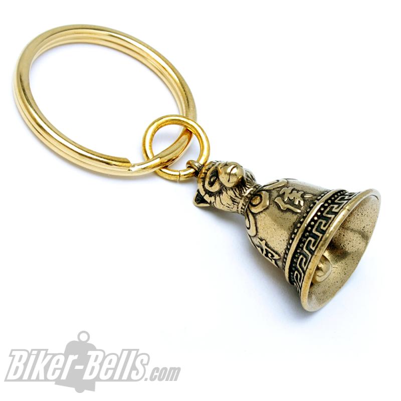Kleine Glocke mit chinesischem Sternzeichen Affe tibetisches Glücksglöckchen Kleine Glocke mit chinesischem Sternzeichen Affe tibetisches Glücksglöckchen