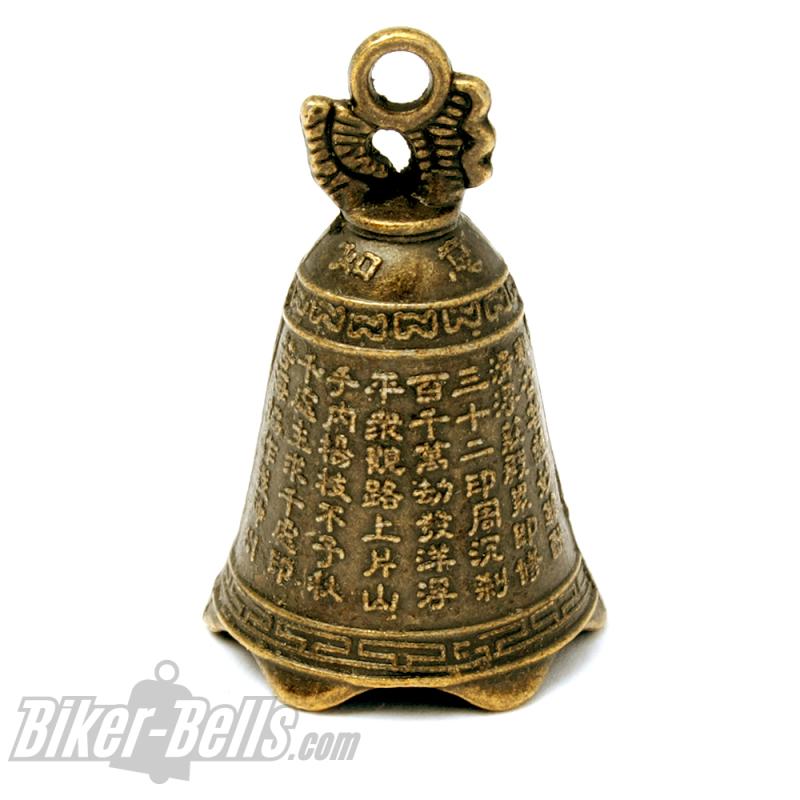 Tibetanisches Glücksglöckchen Tibet Bell mit Buddha Glocke aus Messinglegierung Tibetanisches Glücksglöckchen Tibet Bell mit Buddha Glocke aus Messinglegierung