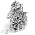 Detailed Dragon Head 3D Biker Bell Lucky Charm Dragon Motorcyclist Gift