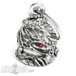 Skelett-Drachen mit roten Augen Detaillierte Motorrad-Glocke Diamond Bravo Bell