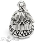 3D Spooky Halloween Pumpkin Biker Bell Gremlin Nightmare Motorcycle Lucky Charm