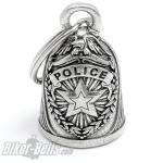 Police Biker-Bell with Star, Laurels an Eagle Motorcyclist Lucky Charm Gift